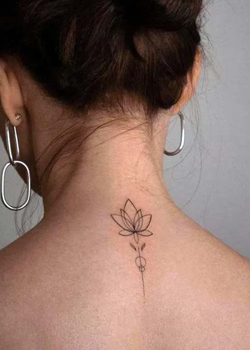 Lotus Çiçeği Dövme Modeli
